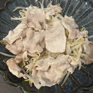 レンジで簡単⭐豚もやし